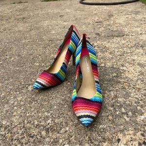 Gianni Bini | “Robynn” Serape Print Multicolor Pumps | Size 7.5